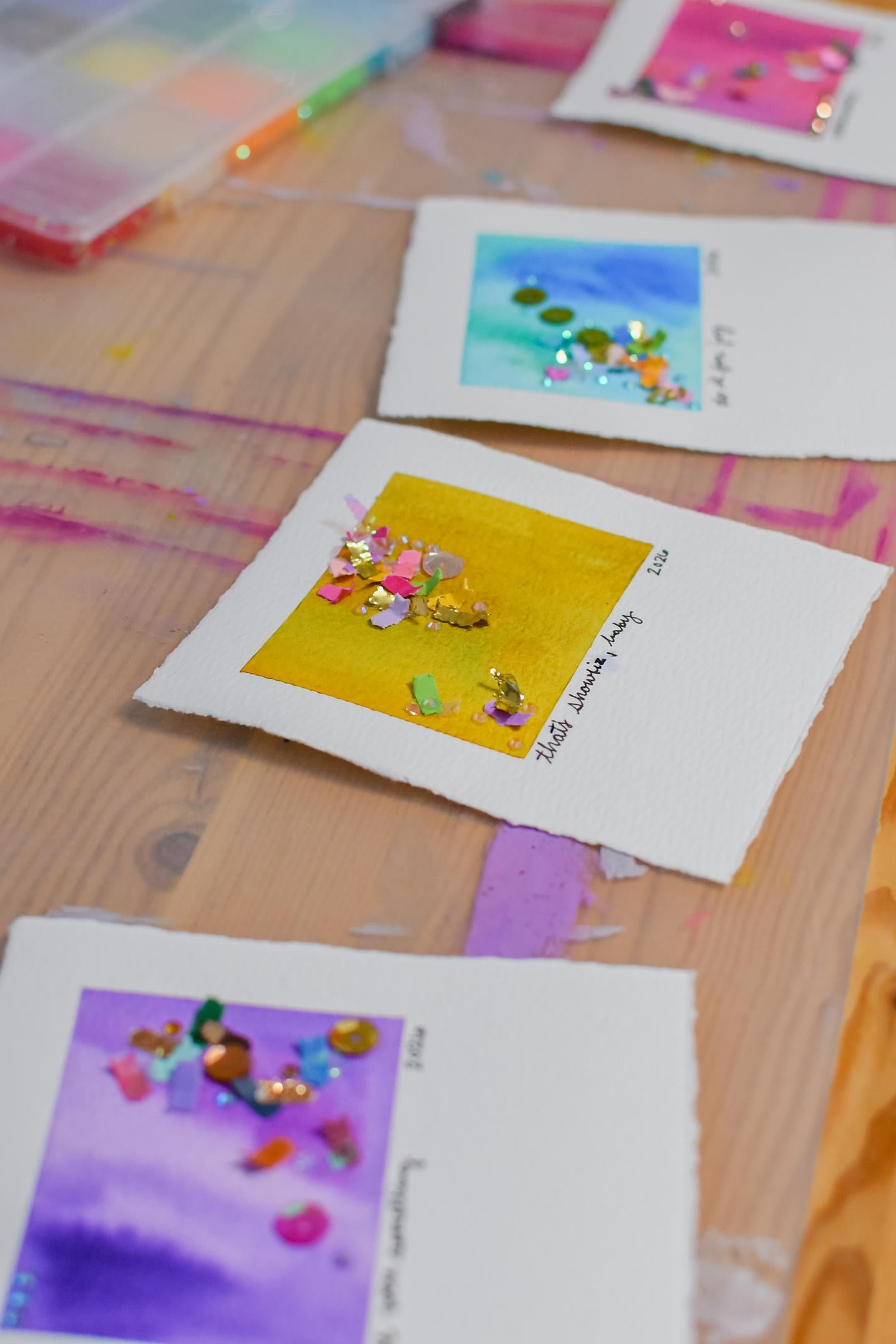 Custom Confetti Snapshot Art Piece