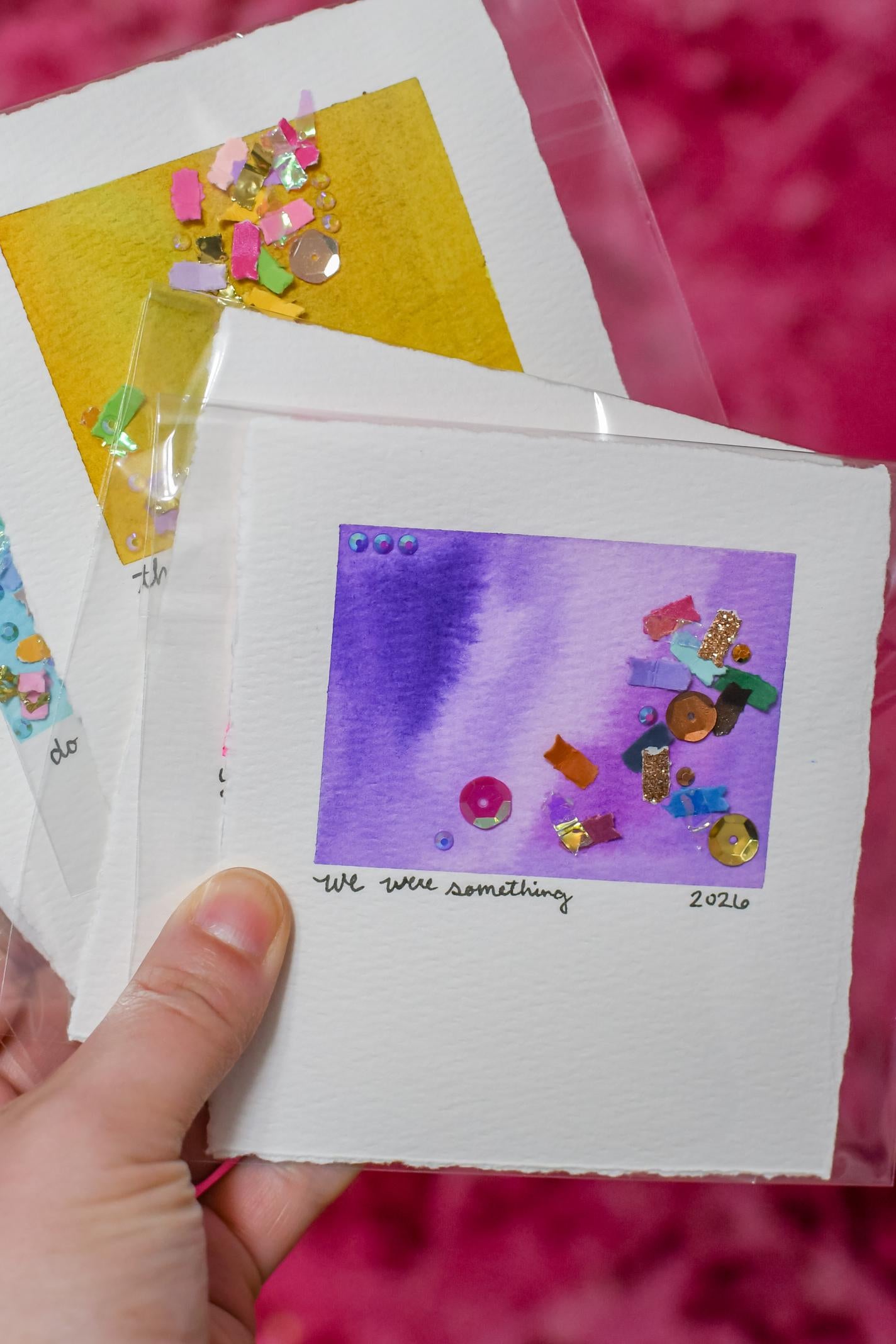 Custom Confetti Snapshot Art Piece