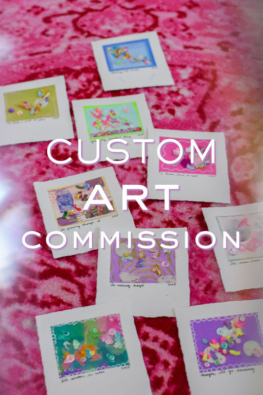 Custom Confetti Snapshot Art Piece