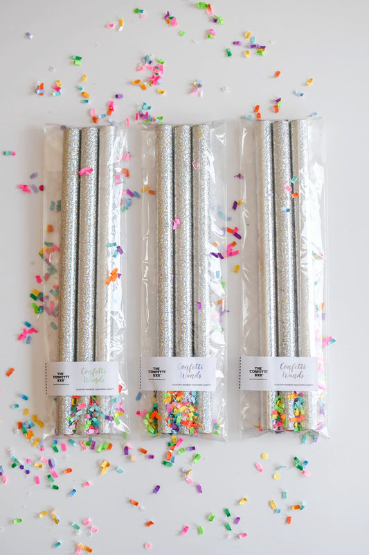 Tissue Paper Confetti Wands
