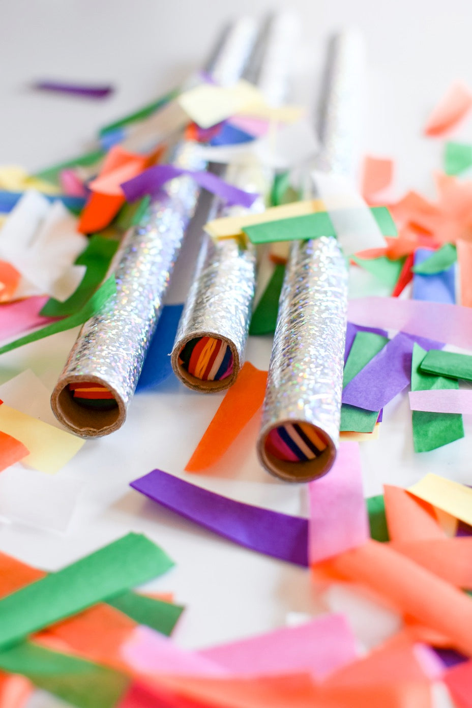 Tissue Paper Confetti Wands