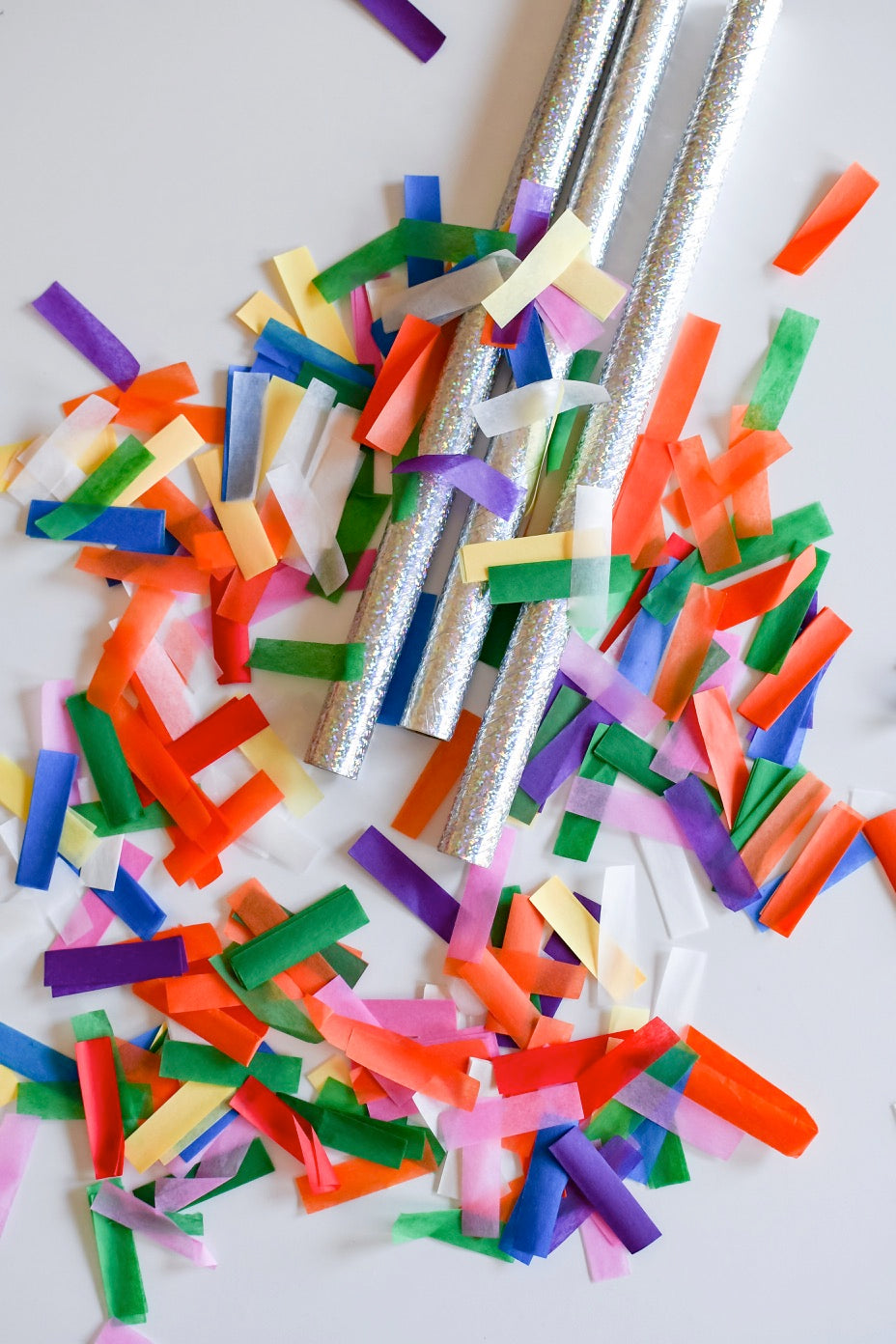 Tissue Paper Confetti Wands