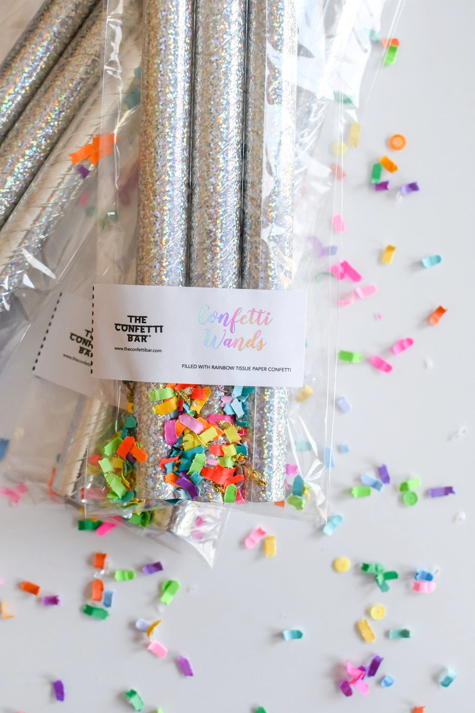 Tissue Paper Confetti Wands