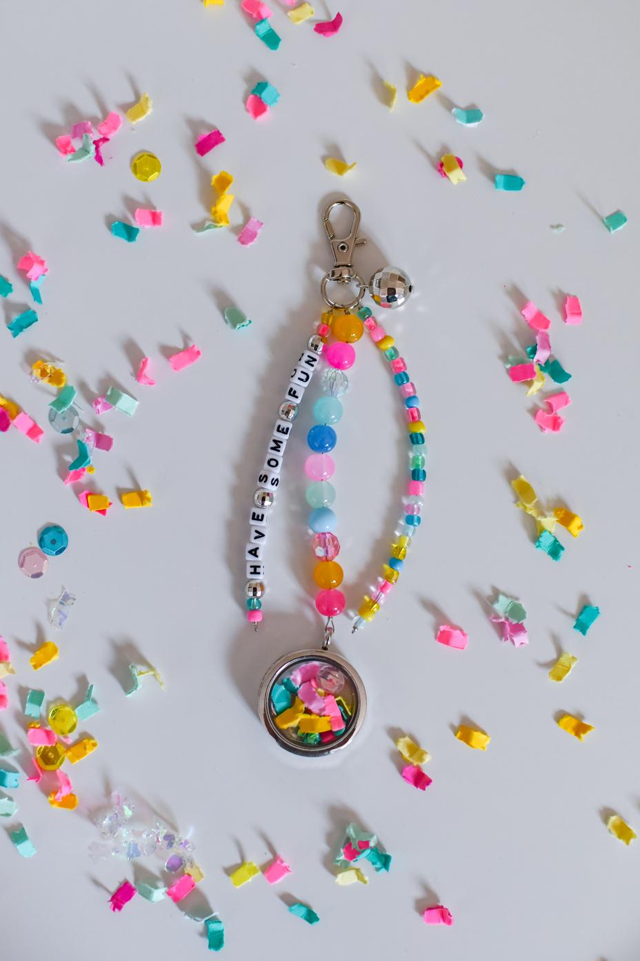 "Have Some Fun" Emergency Confetti Keychain