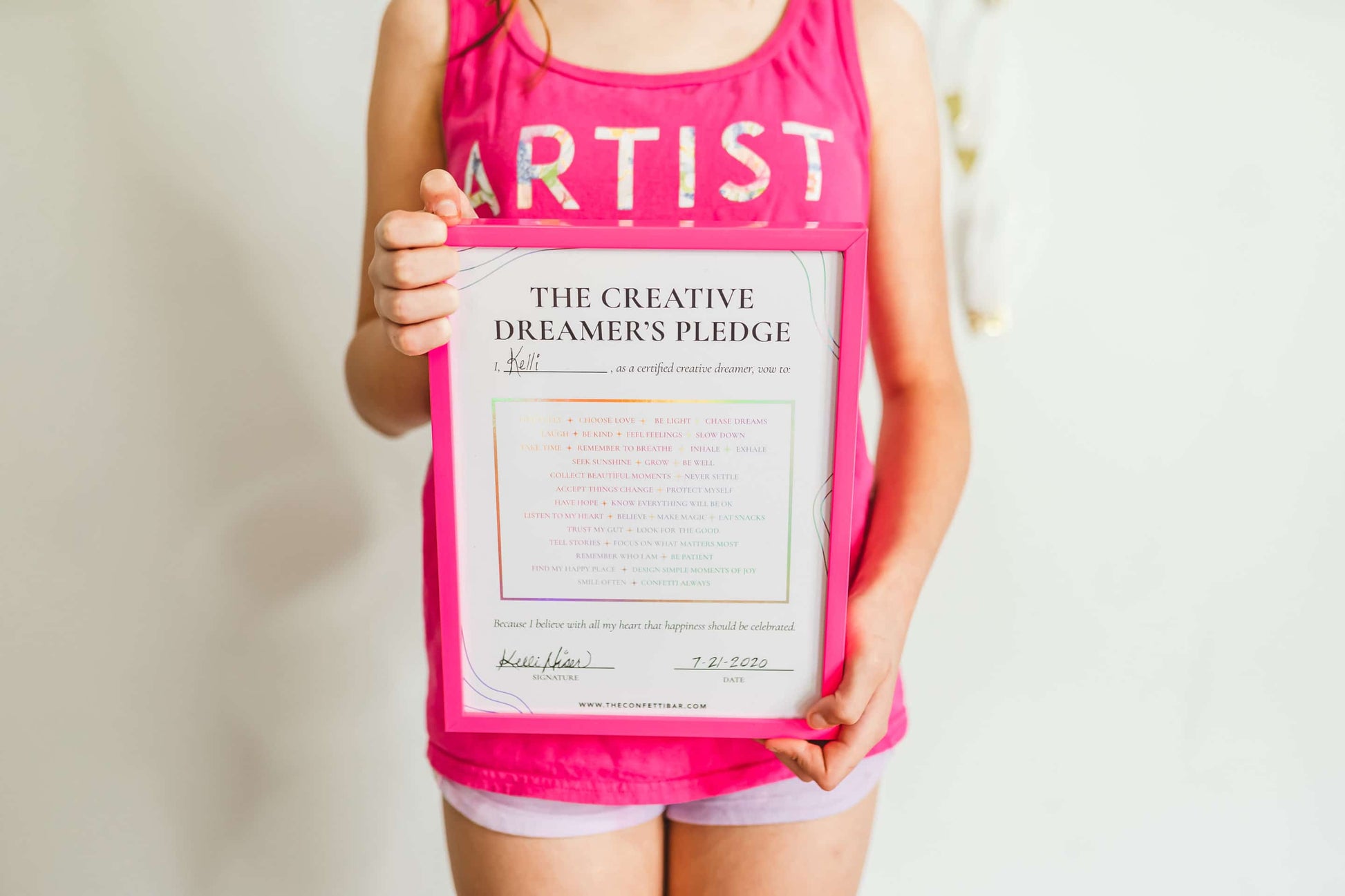 The Creative Dreamer's Pledge