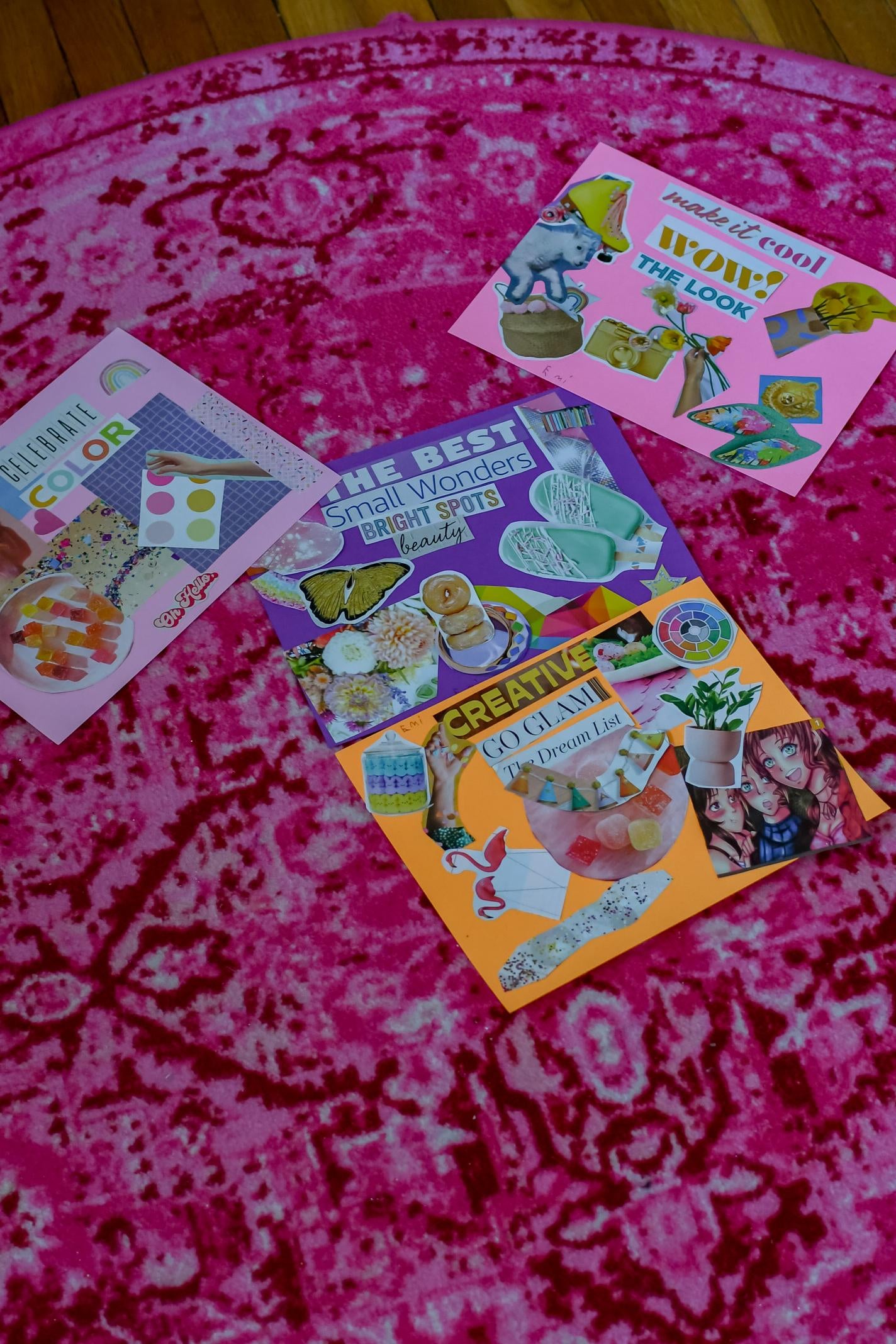 "Celebrate Color" | original collage by Emi, age 5