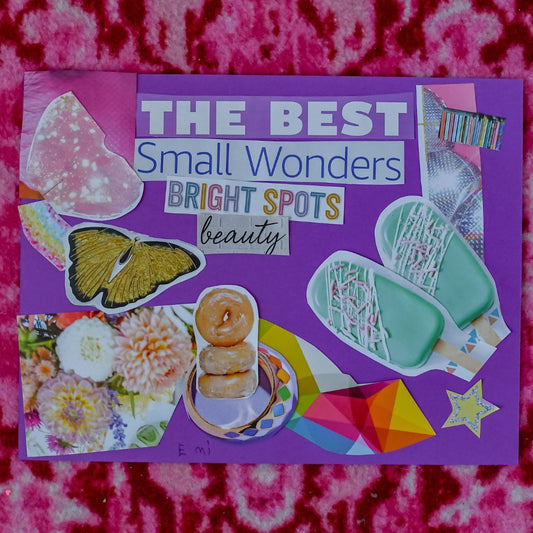 "The Best Bright Spots" | original collage by Emi, age 5