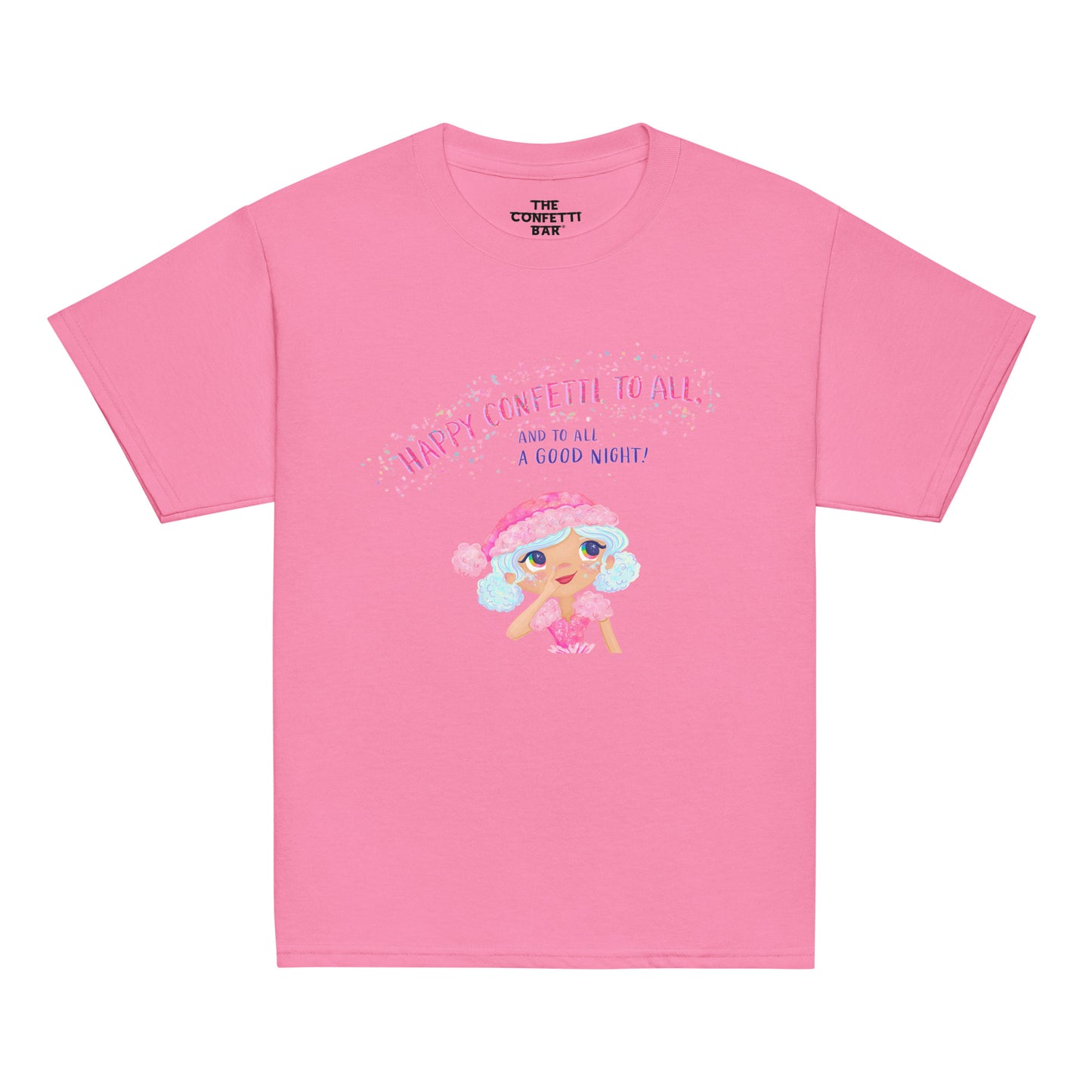 Happy Confetti To All Christmas In Confetti Land Pajama Tee (Youth)